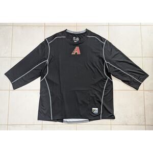 Nike Pro Combat Men's 4XL Arizona Diamondbacks Hypercool MLB 3/4 Sleeve Shirt
